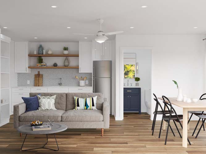 Interior ADU garage conversion-home remodeling