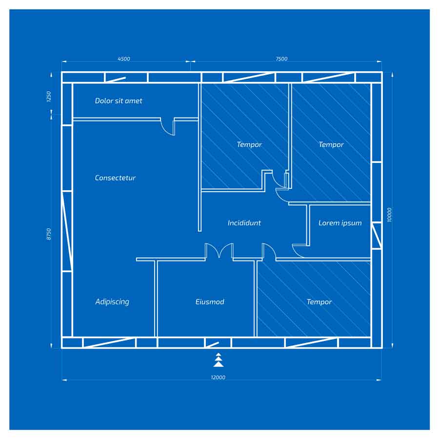 blueprint floor plan Garage Conversion to Apartment Floor Plans Garage Conversion to Apartment Floor Plans