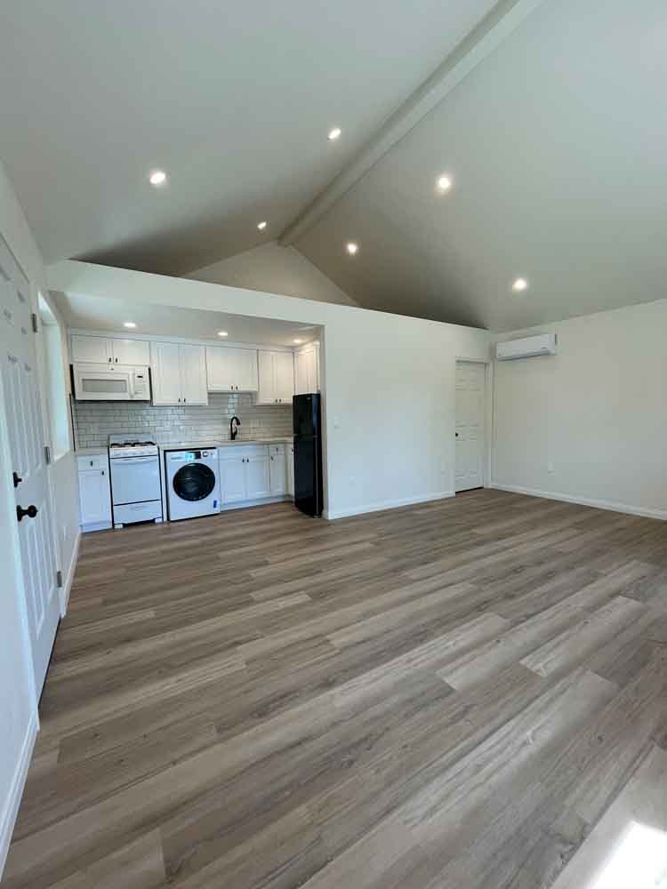 inside adu ADU Garage Conversion Contractor Project in Winnetka