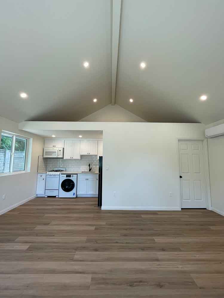 inside adu ADU Garage Conversion Contractor Project in Winnetka