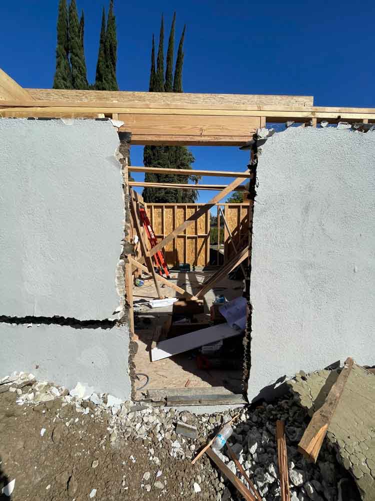work peocess demolition RELA Remodeling ADU Garage Conversion Contractor Project in Winnetka