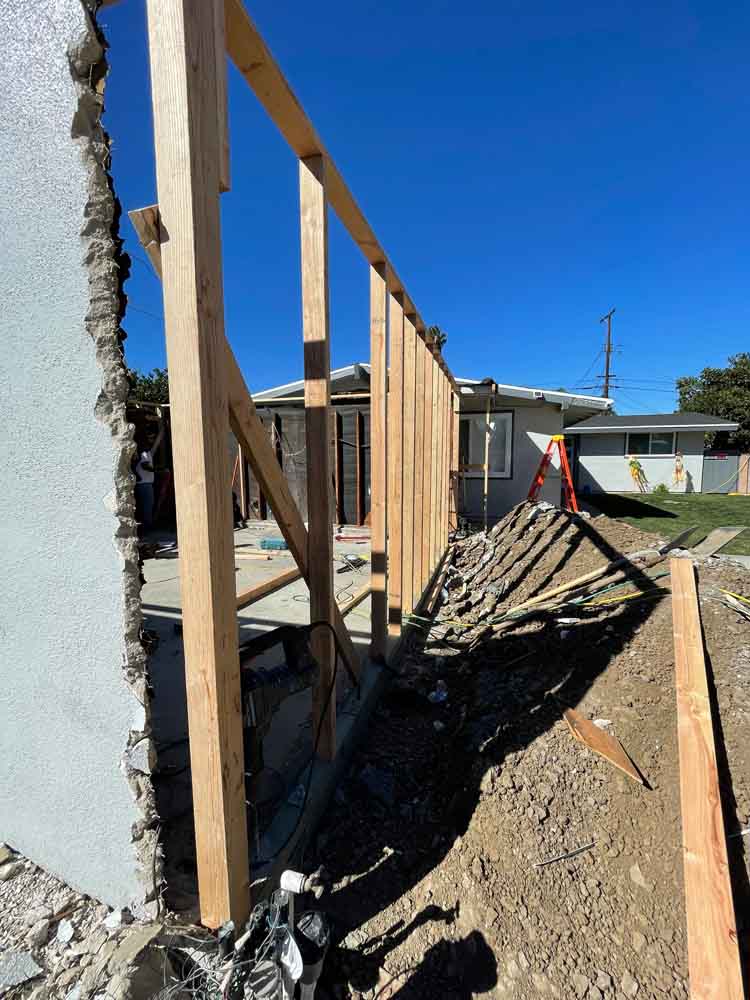 work process RELA Remodeling ADU Garage Conversion Contractor Project in Winnetka