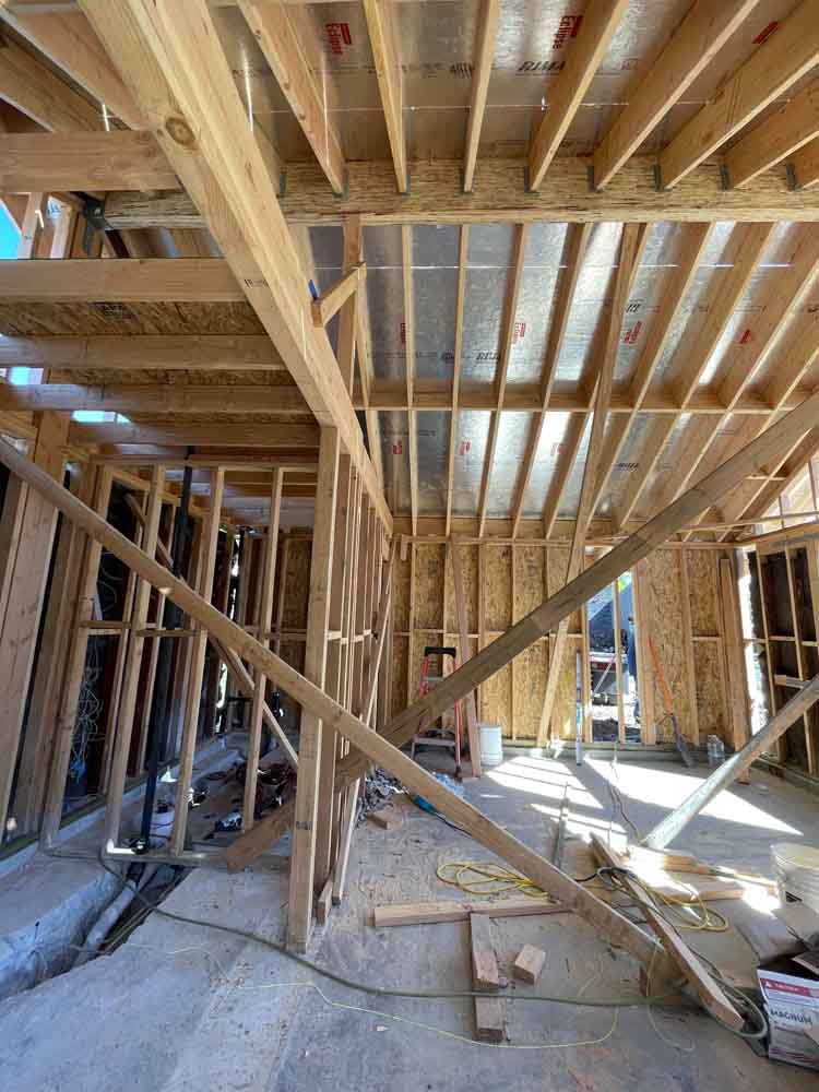 work process framing work RELA Remodeling ADU Garage Conversion Contractor Project in Winnetka